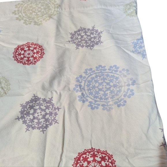 Garnet Hill Snowflake Flannel Duvet And Sheet Set Queen Supima Cotton - Picture 5 of 7